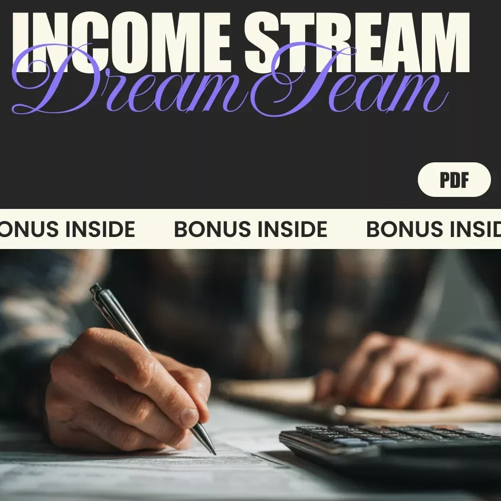 The Income Stream Dream Team Checklist – Scaling Multiple Income Streams Wealth Builder, Passive Income Planner, Digital Business Growth System