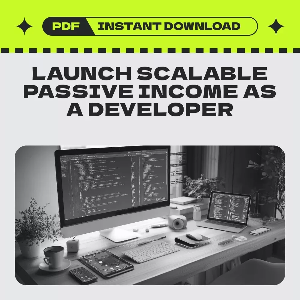 The Developer's Quick-Start Checklist to Passive Income Freedom – Passive Income for Software Developers Digital Download