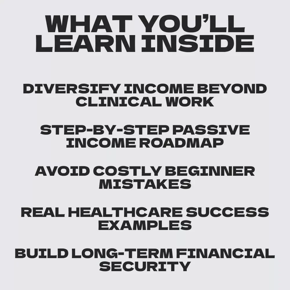 Wealth Without Worry: Passive Income for Healthcare Pros – The Ultimate Guide to Passive income for healthcare professionals, Smart Side Hustles & Financial Freedom