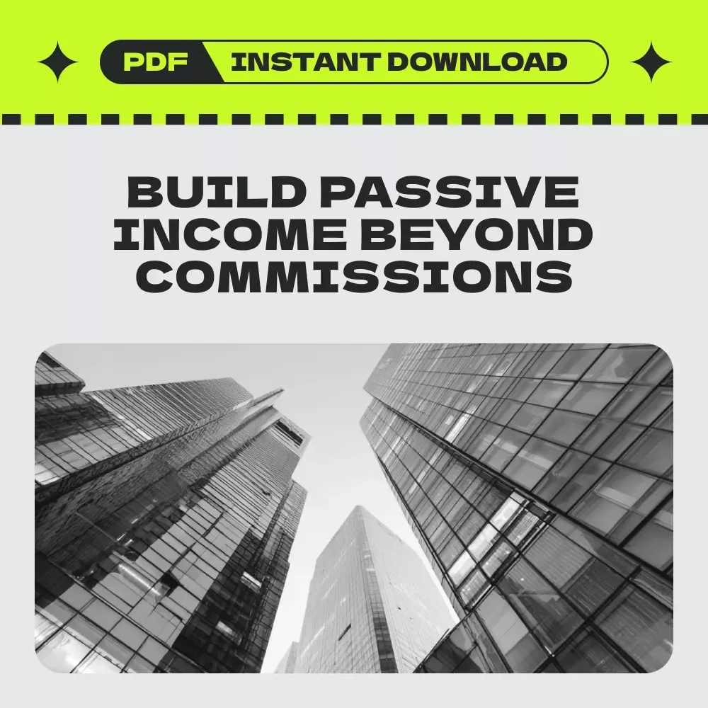 Your Passive Income Game Plan for Real Estate Agents – Passive Income Streams for Real Estate Agents Checklist, Digital Download Business Builder
