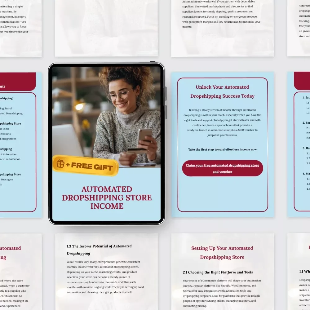 Automated Dropshipping Store Income – Complete eBook Guide to Building Passive Revenue with an Automated Dropshipping Store Income System