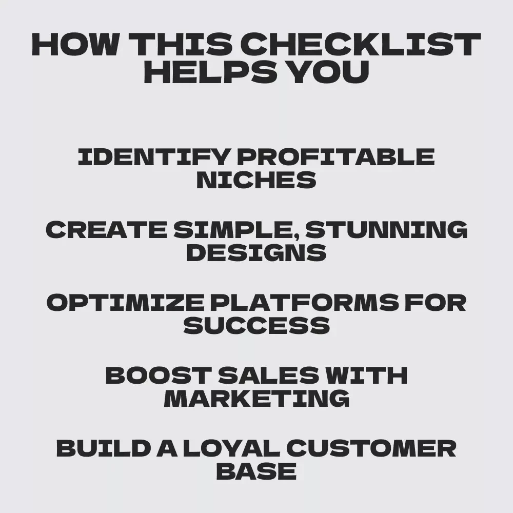 Your Ultimate Print-on-Demand Success Checklist - A Step-by-Step Guide for Passive Income