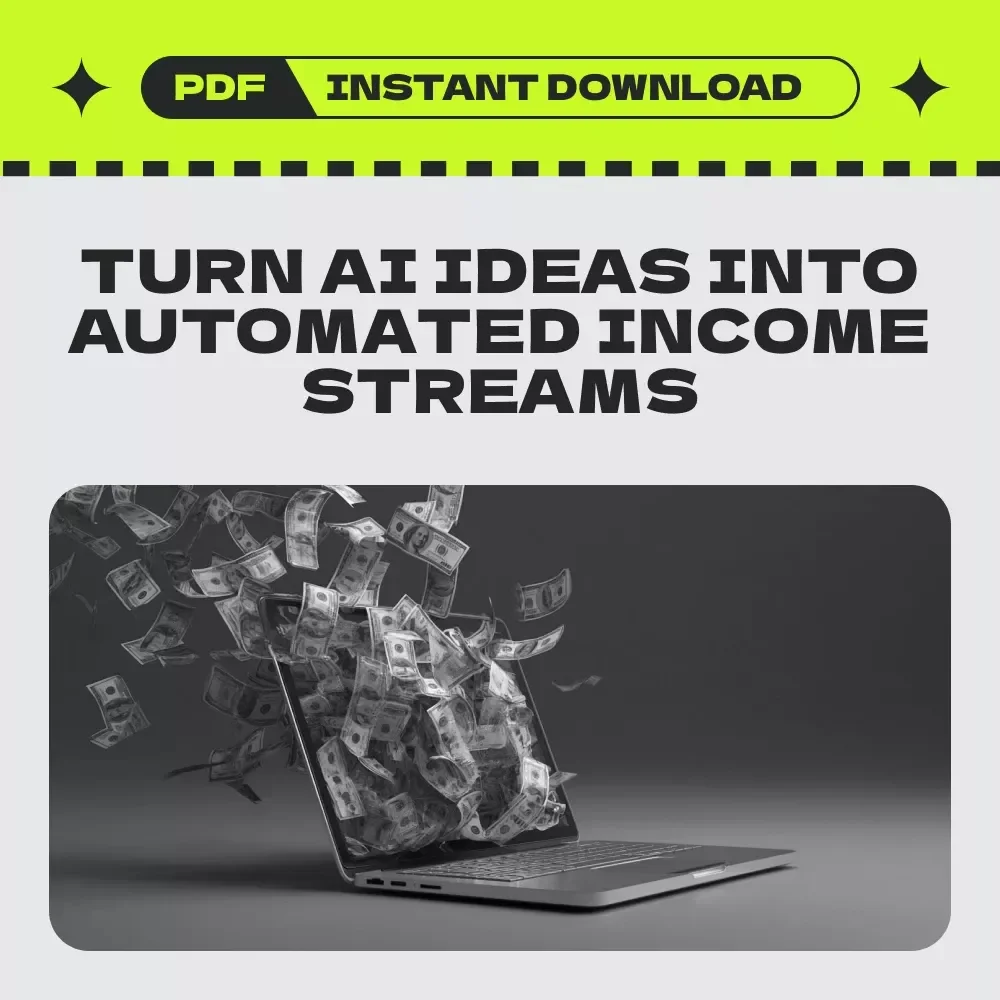 From AI Ideas to Automated Income Streams | AI Content Monetization for Passive Income eBook Guide | Build, Scale & Automate Online Revenue