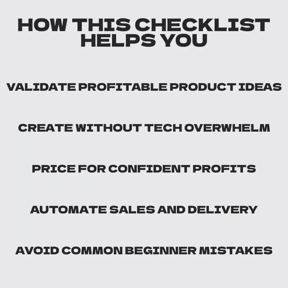 Your Passive Income Kickstart Checklist for Service-Based Pros | Passive Income for Service-Based Business Owners eBook Guide to Digital Products & Scalable Revenue