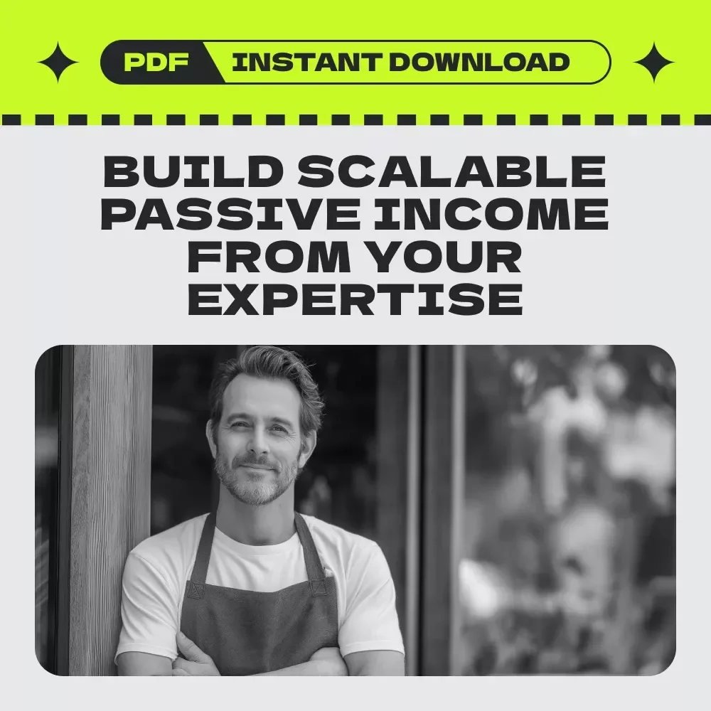 Passive Income Playbook for Service-Based Business Owners – Passive income for service-based business owners eBook, Scalable Income Guide, Digital Download for Coaches & Consultants