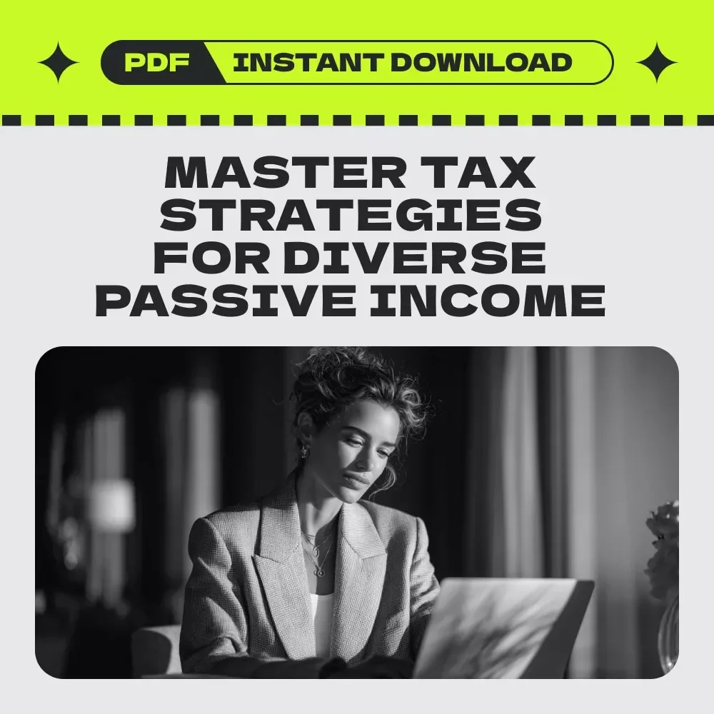 Tax Optimization for Multiple Passive Income Streams | Tax Optimization for Multiple Passive Income Streams eBook for Investors, Rental Income, Dividends & Online Business Owners