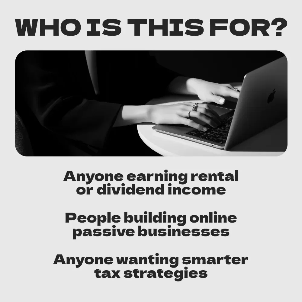 Tax Optimization for Multiple Passive Income Streams | Tax Optimization for Multiple Passive Income Streams eBook for Investors, Rental Income, Dividends & Online Business Owners