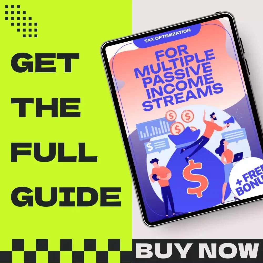 Tax Optimization for Multiple Passive Income Streams | Tax Optimization for Multiple Passive Income Streams eBook for Investors, Rental Income, Dividends & Online Business Owners