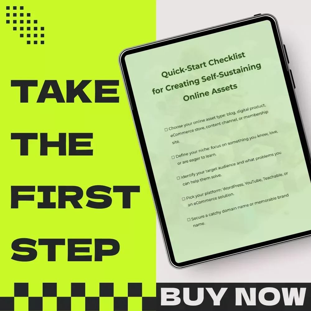 Quick-Start Checklist for Creating Self-Sustaining Online Assets