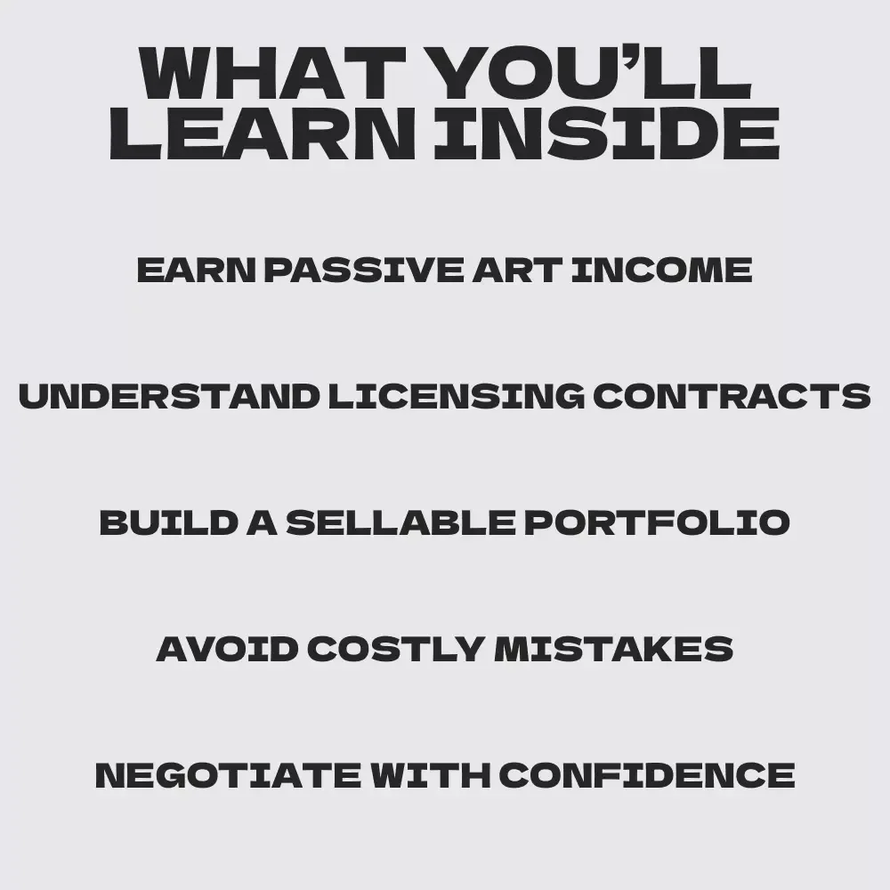 Art That Pays: eBook Guide for Artists Building Passive Income through Licensing | Complete Art Licensing Blueprint, Royalties, Contracts & Case Studies