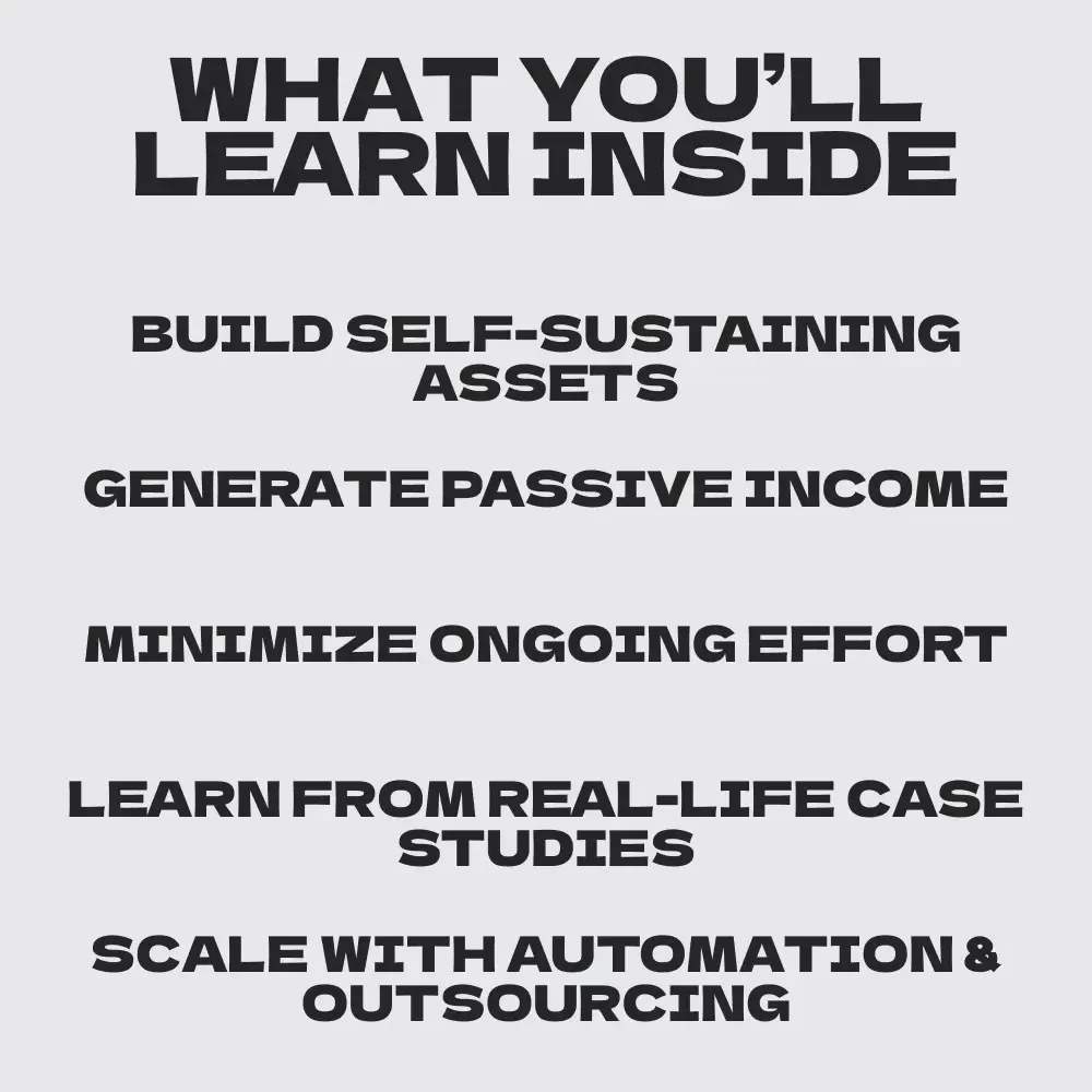 Build It Once, Earn Forever: The Ultimate Guide to Creating Self-Sustaining Online Assets