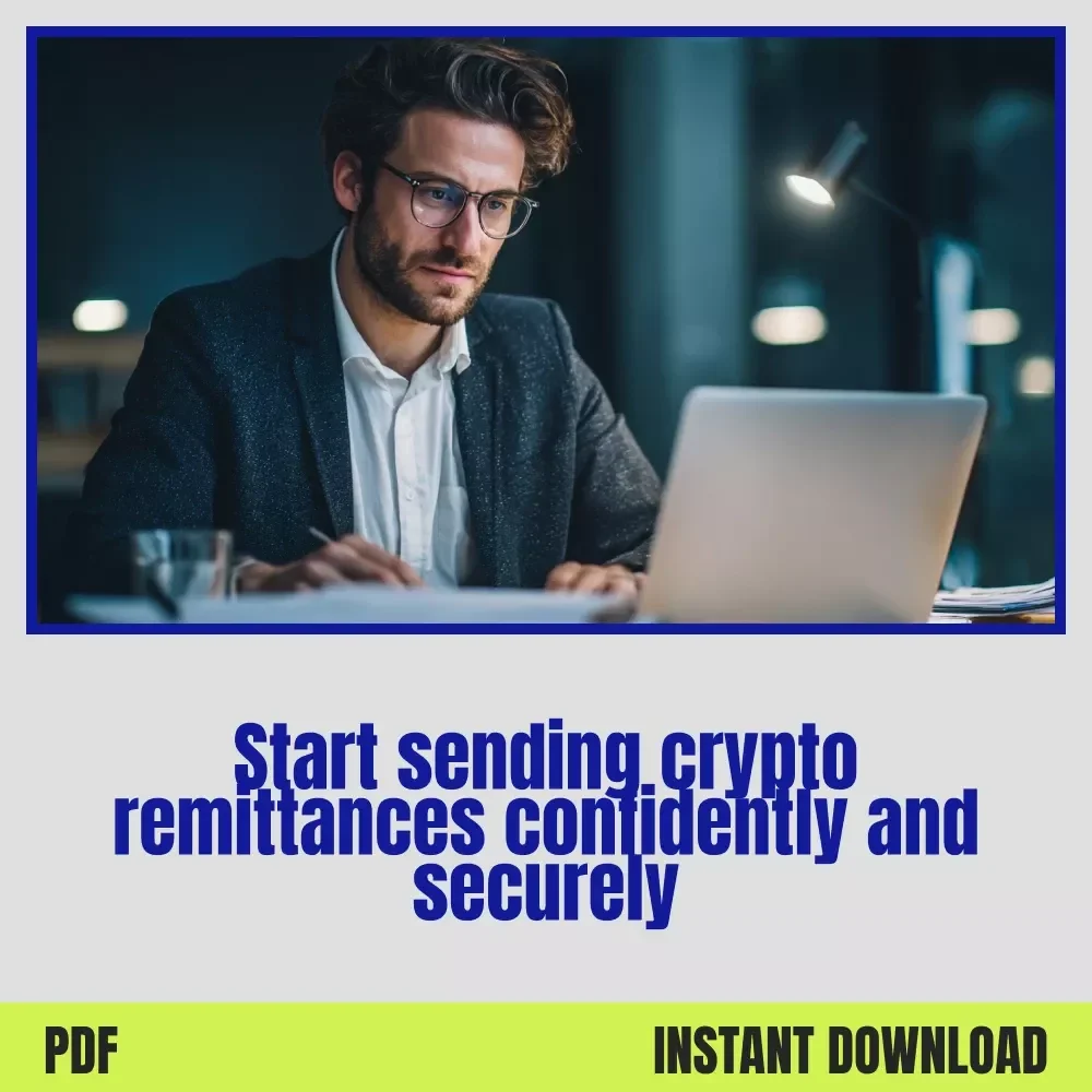 Your Easy Crypto Remittance Starter Checklist – Remittances using cryptocurrency Made Simple for Beginners, Secure & Low-Fee Money Transfers Guide, Instant Digital Download
