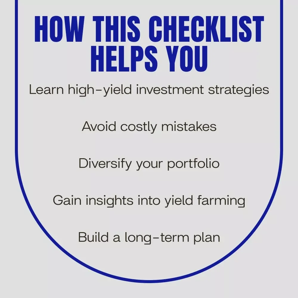 Your Fast-Track Checklist to Smarter Earnings: High-Yield Crypto Investments for Beginners & Growing Investors
