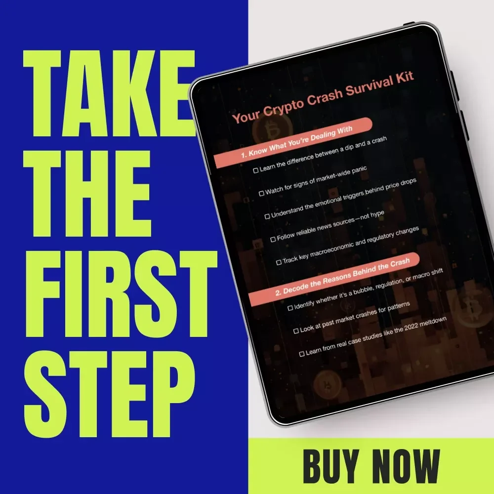 Your Crypto Crash Survival Kit – Crypto Market Crash Survival Checklist for Smart Investors, Calm Decisions & Long-Term Recovery