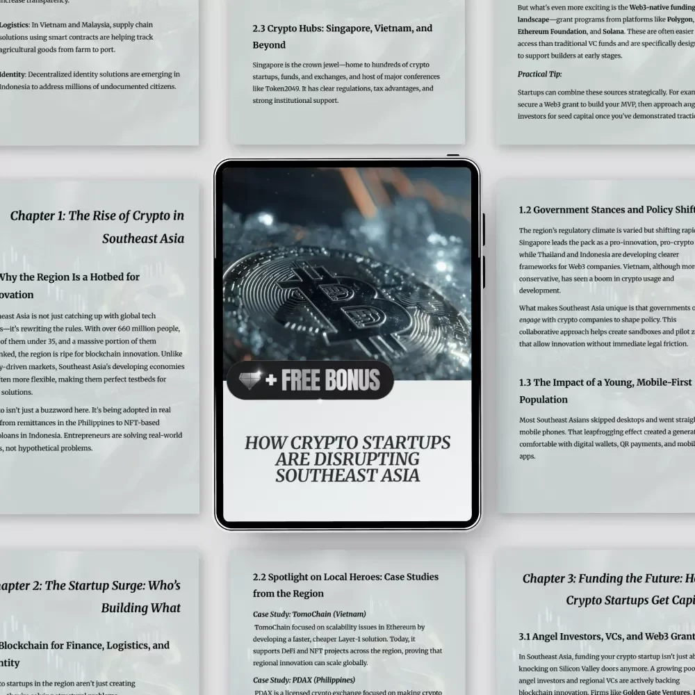 How Crypto Startups Are Disrupting Southeast Asia – The Ultimate eBook Guide to Crypto startups in Southeast Asia, Web3 Innovation, Funding & Regulatory Insights