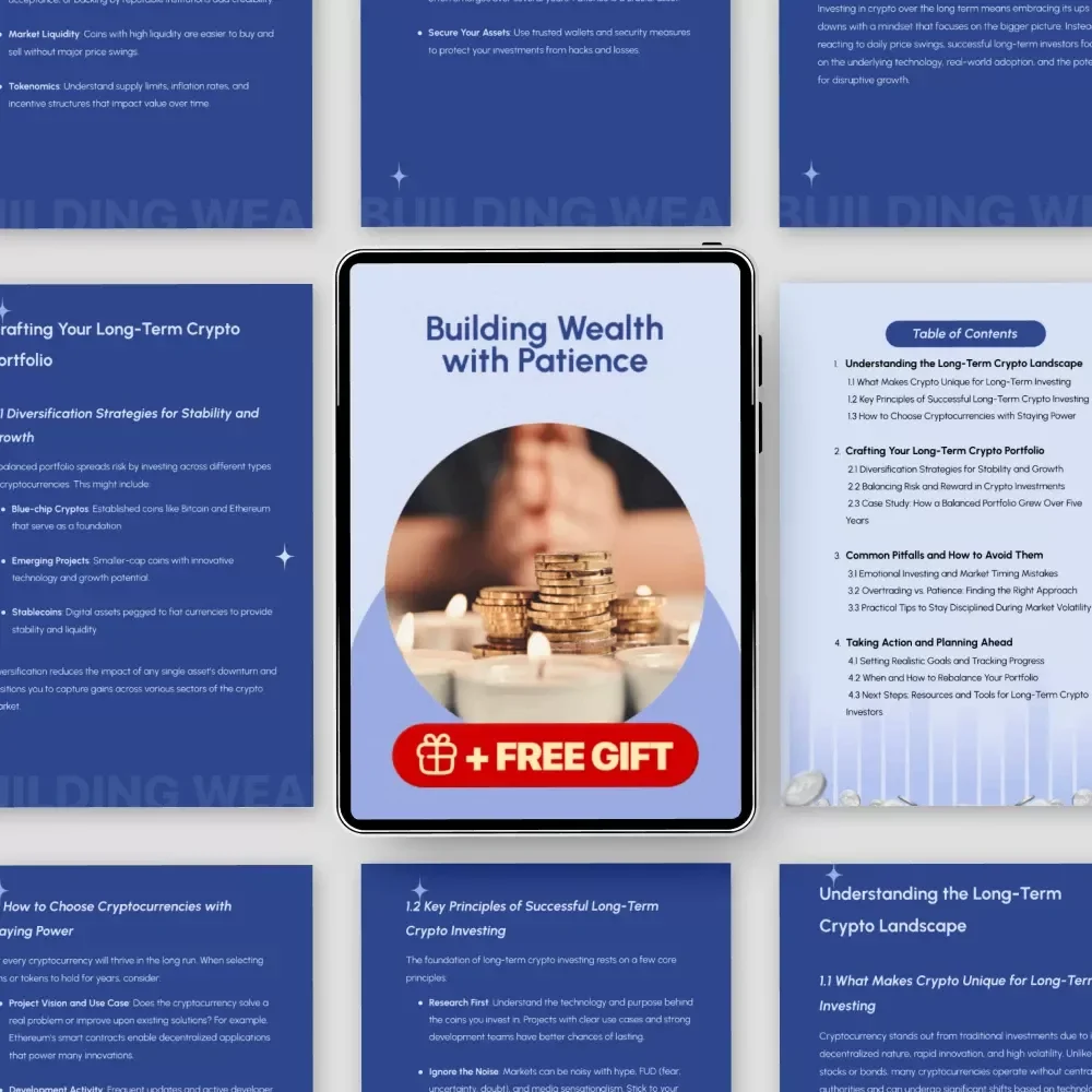 Building Wealth with Patience: Long-Term Crypto Investment Strategies Guide - eBook Download