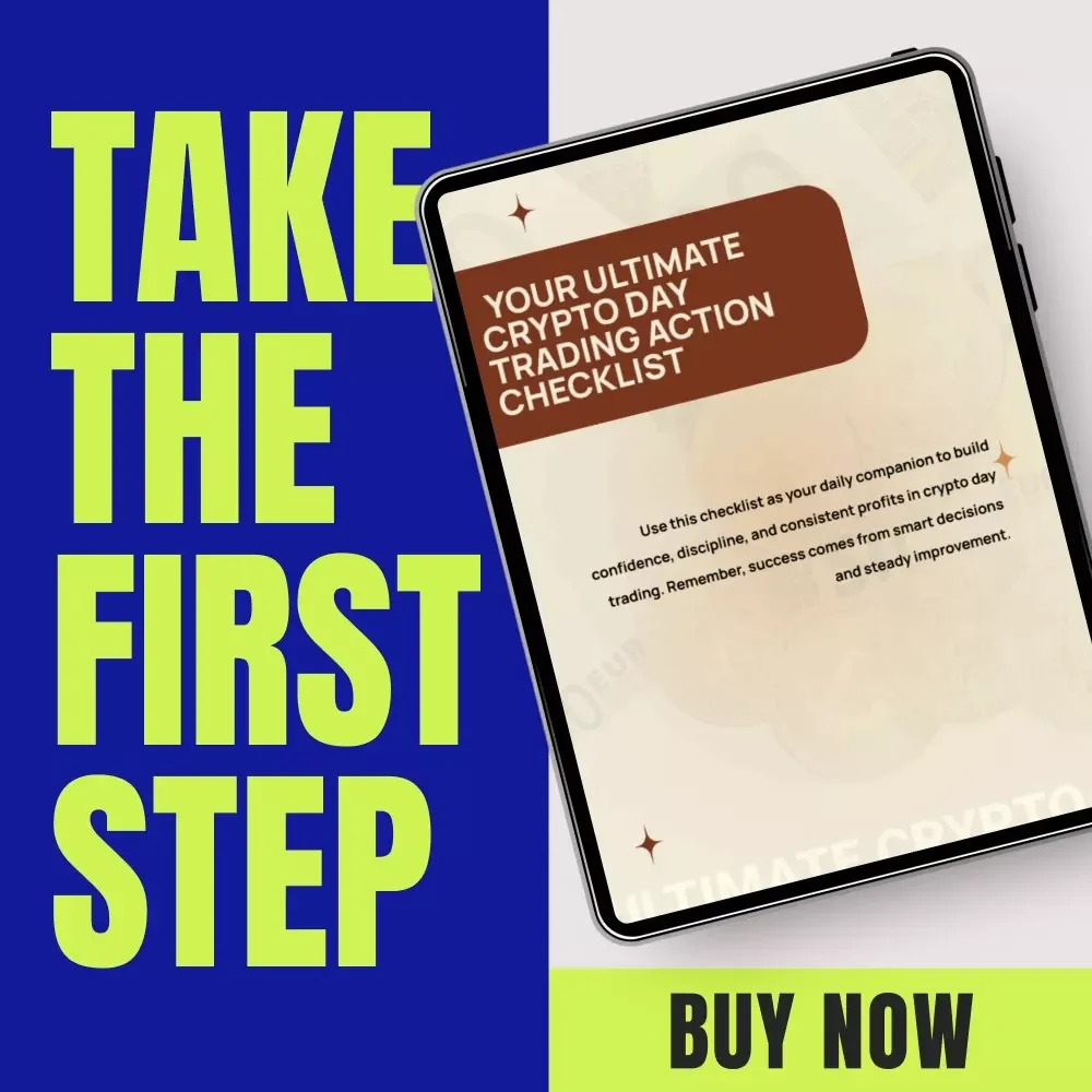 Your Ultimate Crypto Day Trading Action Checklist | Crypto Day Trading Strategies Printable Guide for Beginners & Active Traders | Digital Download Trading Plan Workbook
