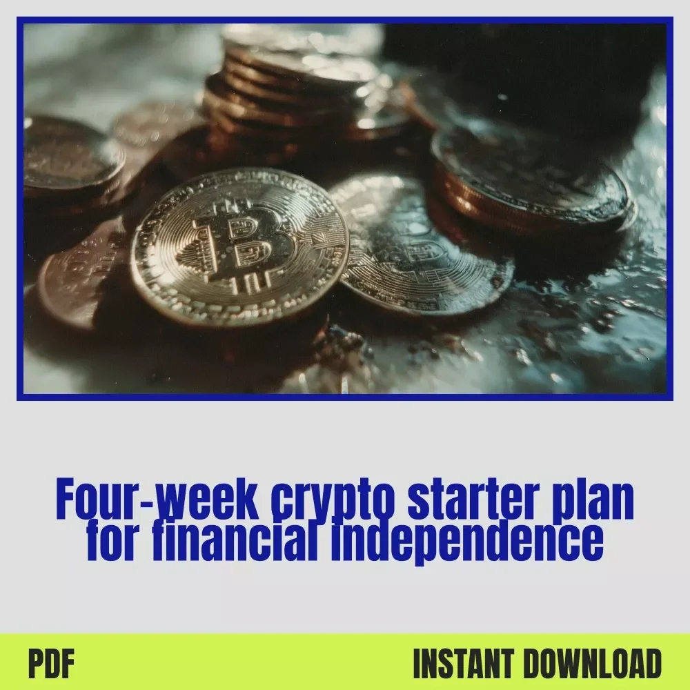 A Pocket Checklist for the Unbanked Trailblazer | Crypto solutions for the unbanked | 4-Week Beginner Crypto Action Plan Printable
