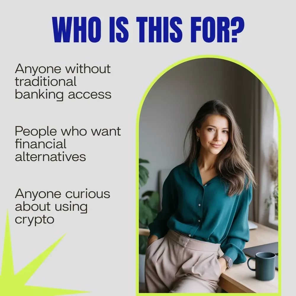 A Pocket Checklist for the Unbanked Trailblazer | Crypto solutions for the unbanked | 4-Week Beginner Crypto Action Plan Printable