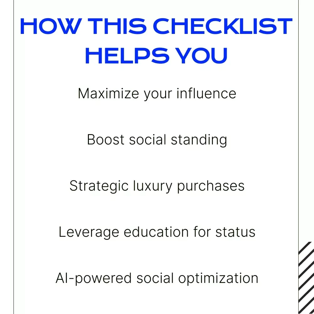 Costly Signaling Checklist: Optimize Your Social and Economic Status