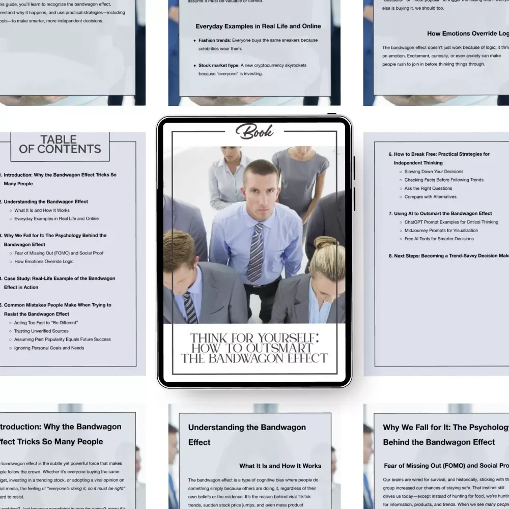 Think for Yourself: How to Outsmart the Bandwagon Effect - Digital eBook Guide on Avoiding Groupthink