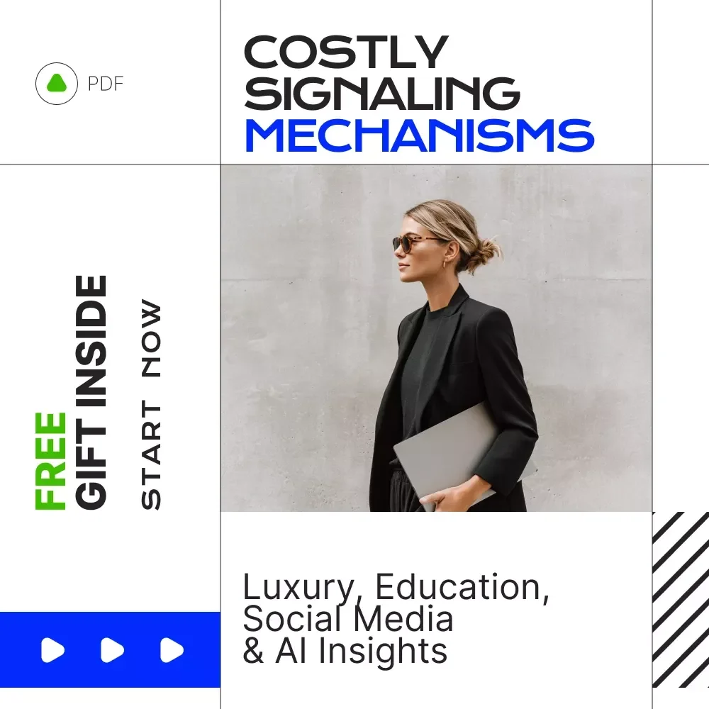 The Four Costly Signaling Mechanisms Guide: Luxury, Education, Social Media & AI Insights