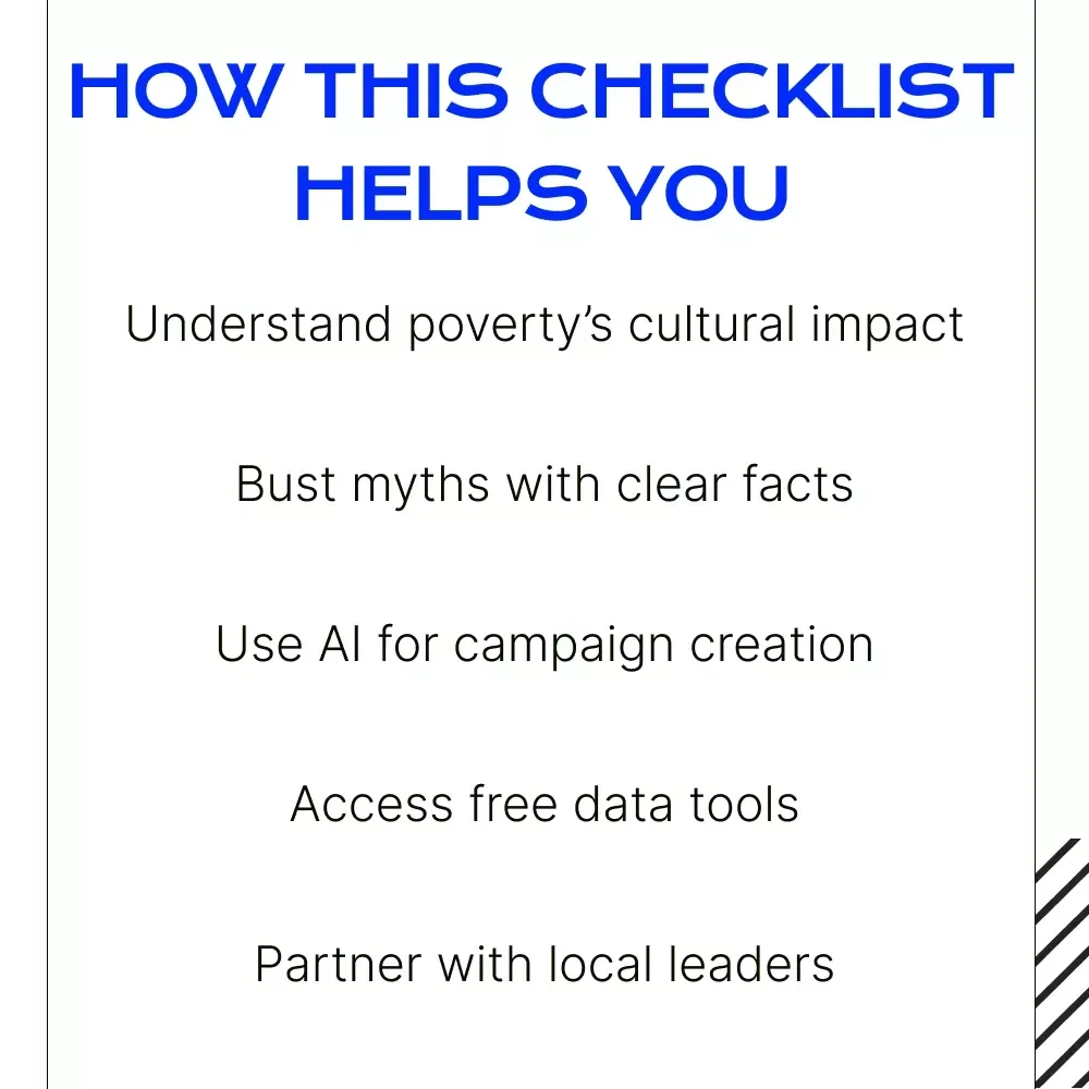 Poverty Awareness & Action Checklist: Understanding and Addressing the Culture of Poverty