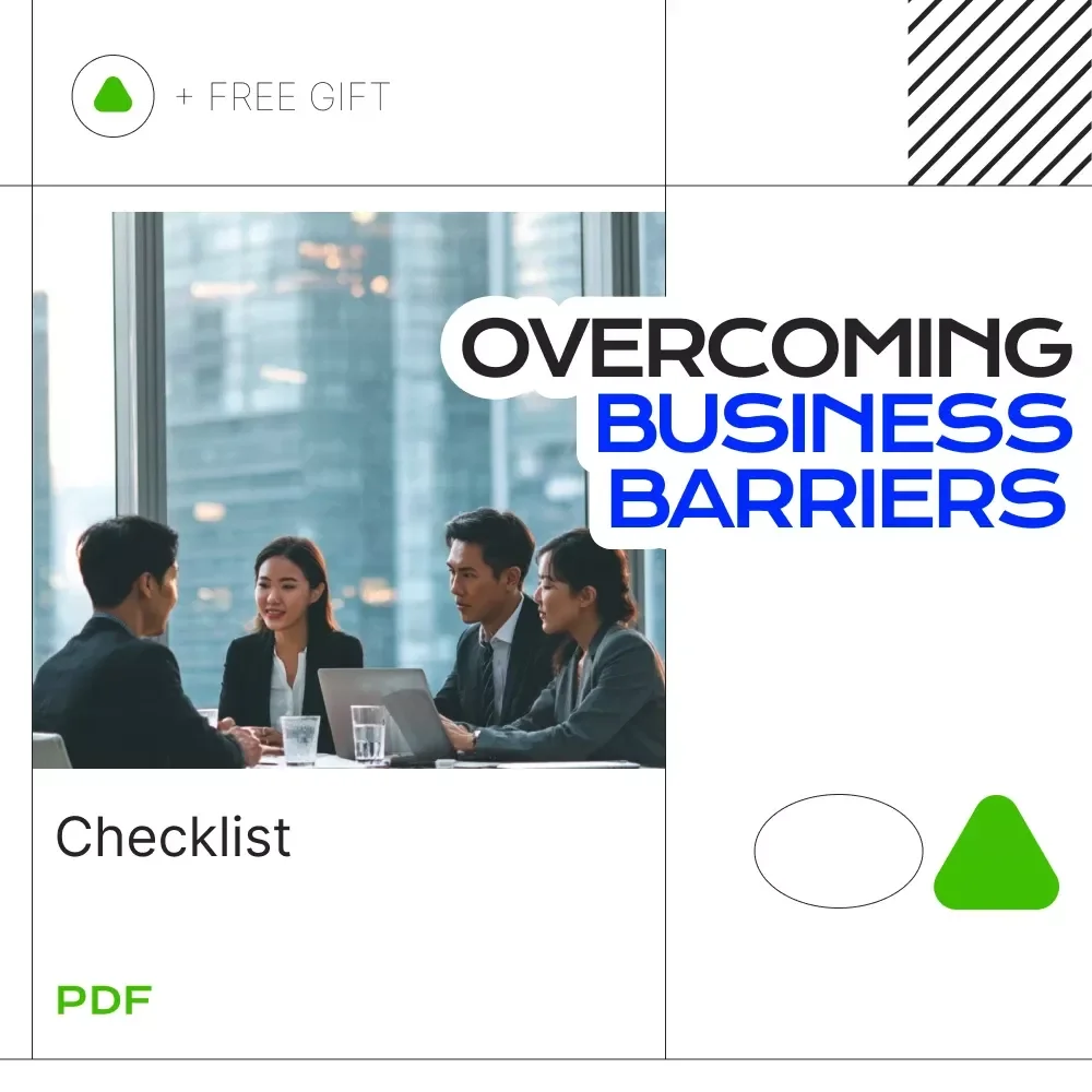 Overcoming Business Barriers Checklist | Business Barriers Due to Culture | Cross-Cultural Strategy & Global Market Entry Digital Download