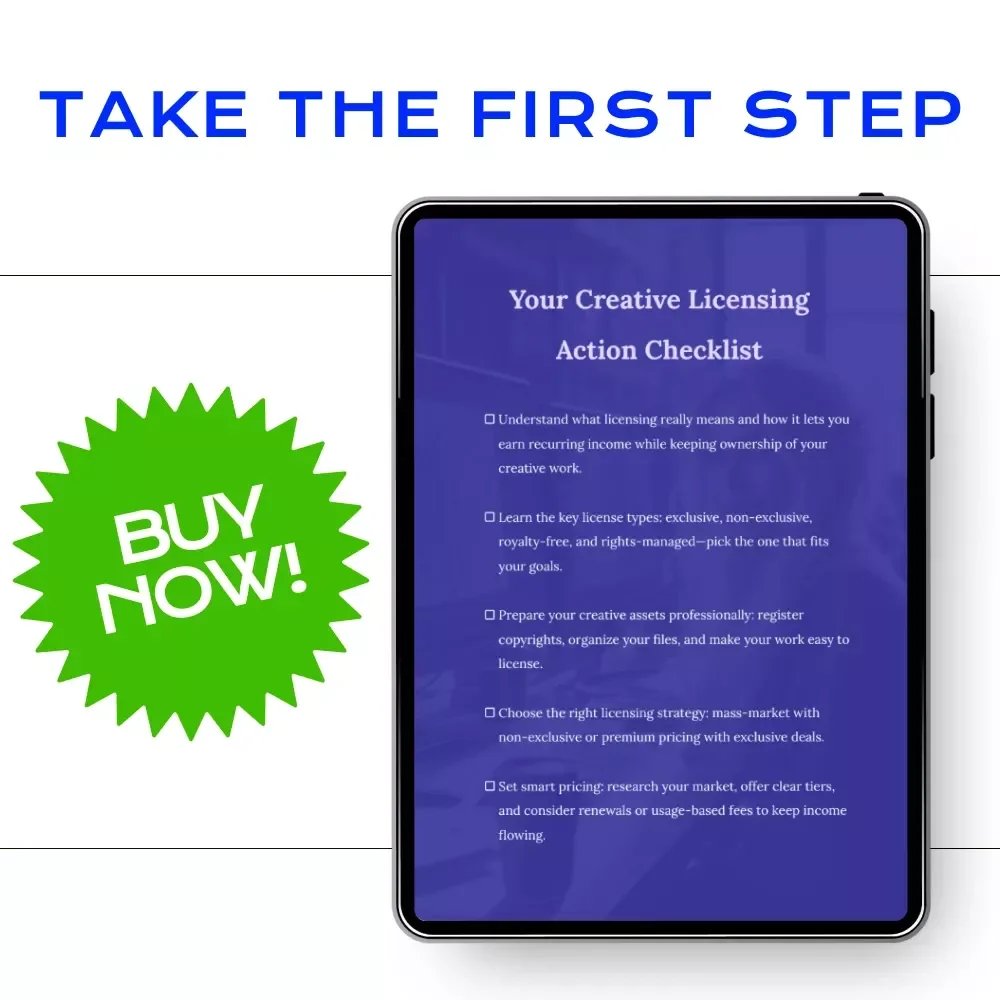 Your Creative Licensing Action Checklist: Unlock Recurring Revenue from Your Creative Work
