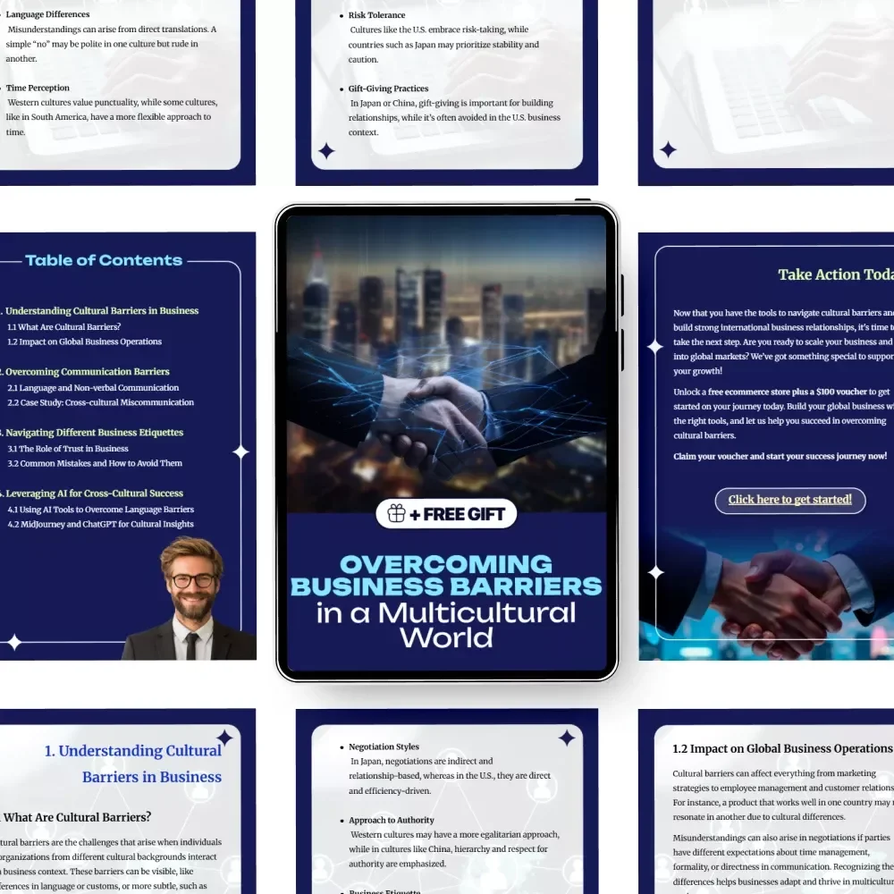 Overcoming Business Barriers in a Multicultural World – Practical Guide to Solving business barriers due to culture, Global Communication & Cross-Cultural Success