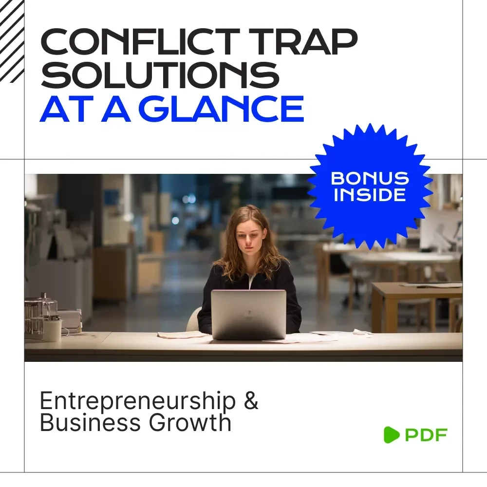 Conflict Trap Solutions at a Glance - Digital Download Checklist for Understanding Conflict Theory and Solutions