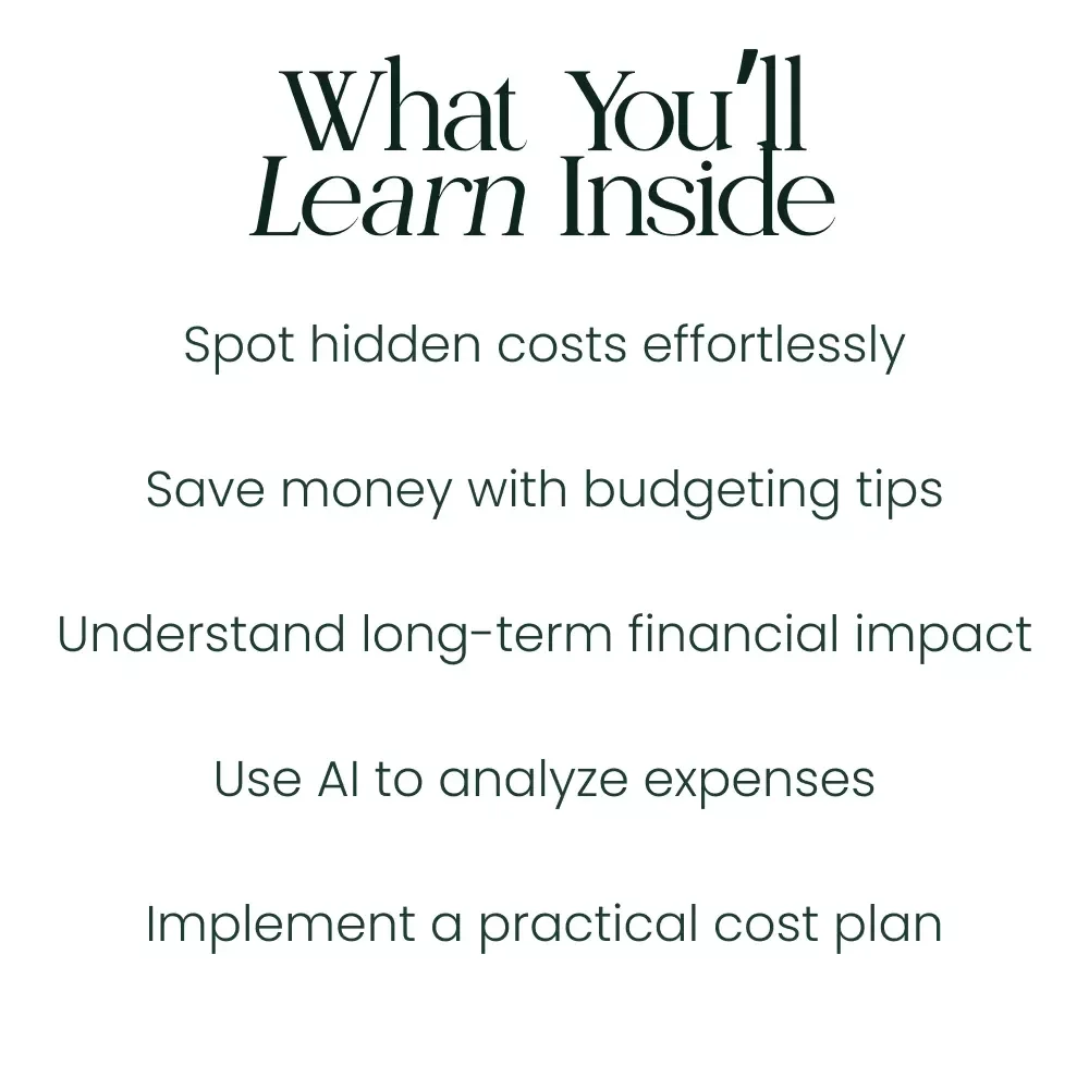 The Secret Price Tag: Revealing Hidden Costs in Everyday Life - Digital eBook Guide to Uncovering Hidden Costs