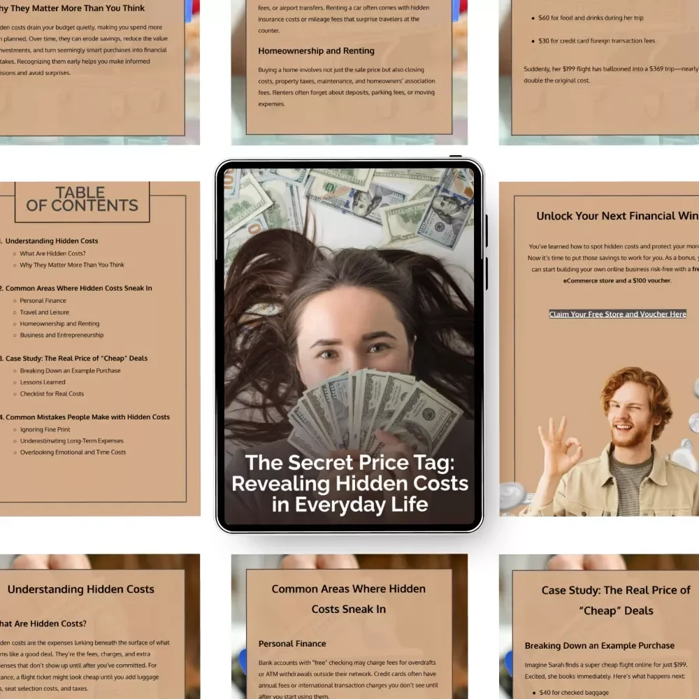 The Secret Price Tag: Revealing Hidden Costs in Everyday Life - Digital eBook Guide to Uncovering Hidden Costs
