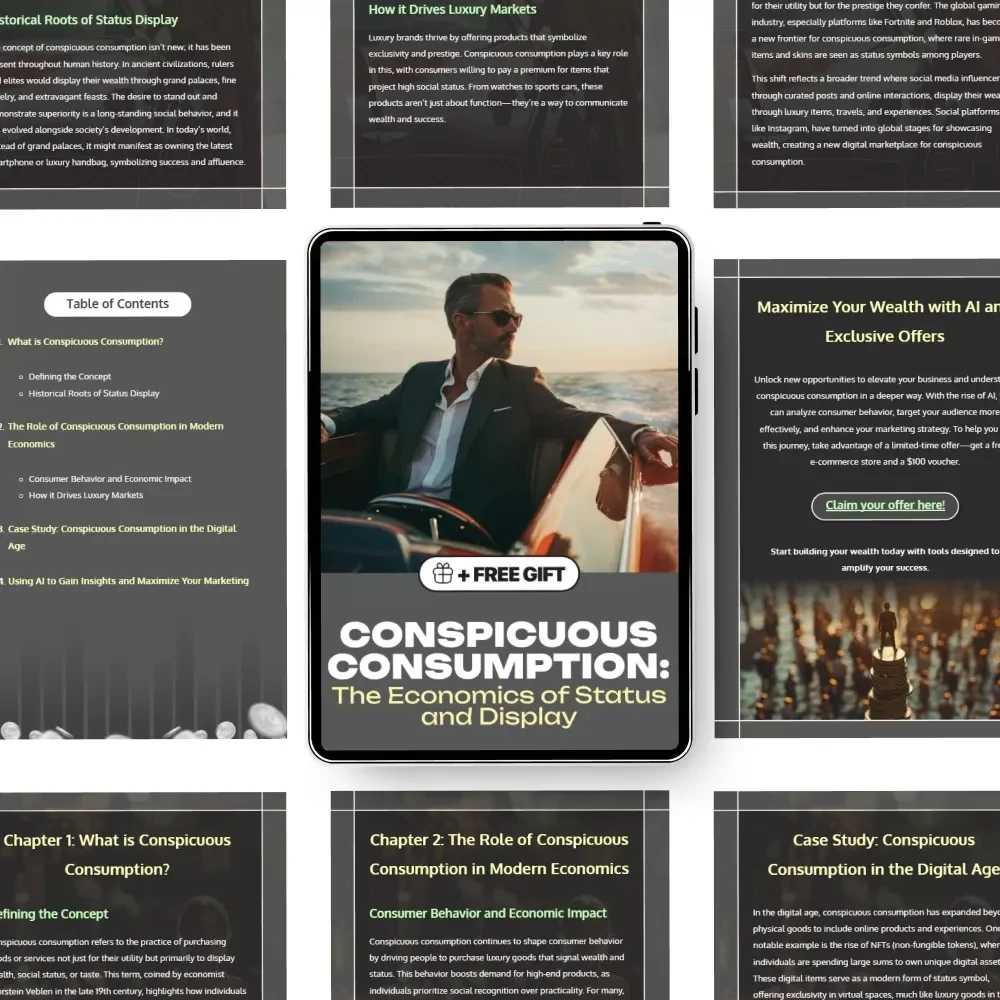 Conspicuous Consumption: The Economics of Status and Display – A Practical Guide to Conspicuous Consumption in Economics, Luxury Markets & Consumer Behavior Insights