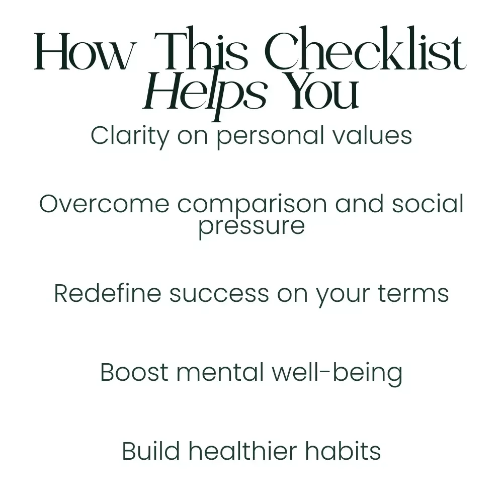 The Status Anxiety Freedom Checklist: Your Path to Peace - Digital Download for Overcoming Status Anxiety