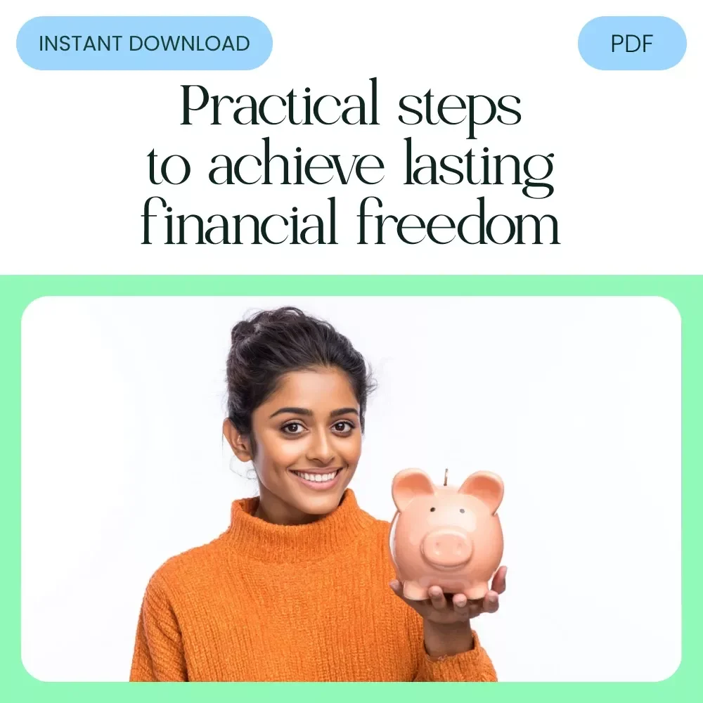 Actionable Steps for Financial Freedom – Printable Checklist for avoiding poverty trap, Smart Budget Planning & AI Money Management Guide