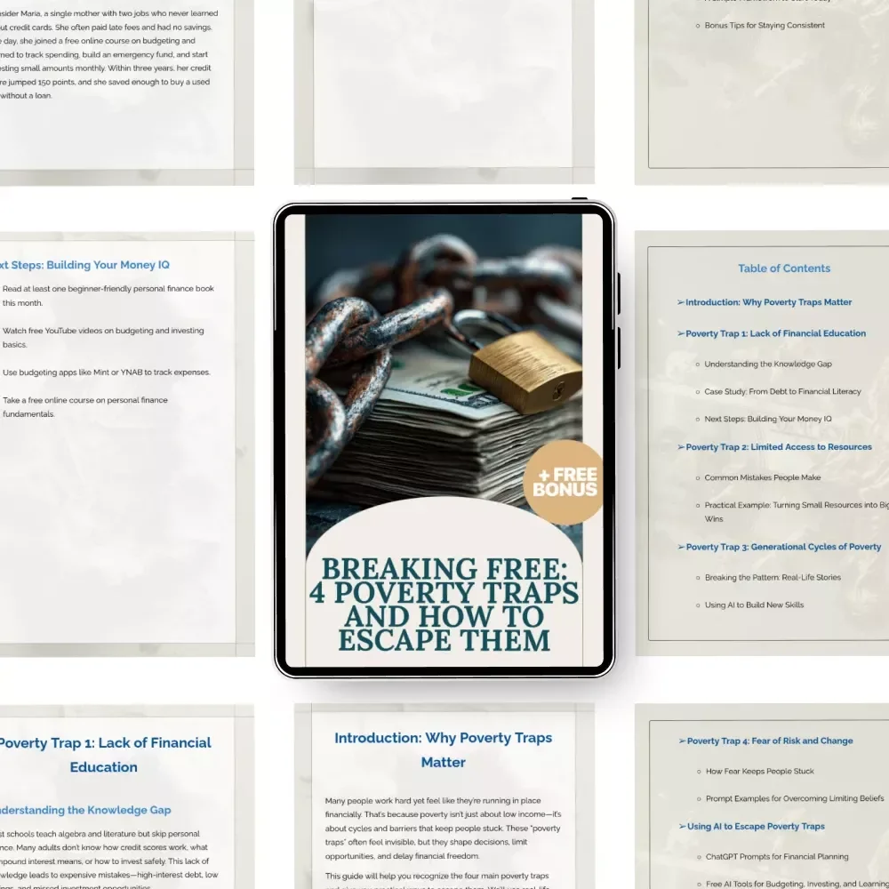 Breaking Free: 4 Poverty Traps and How to Escape Them - Transform Your Financial Future with This Empowering eBook