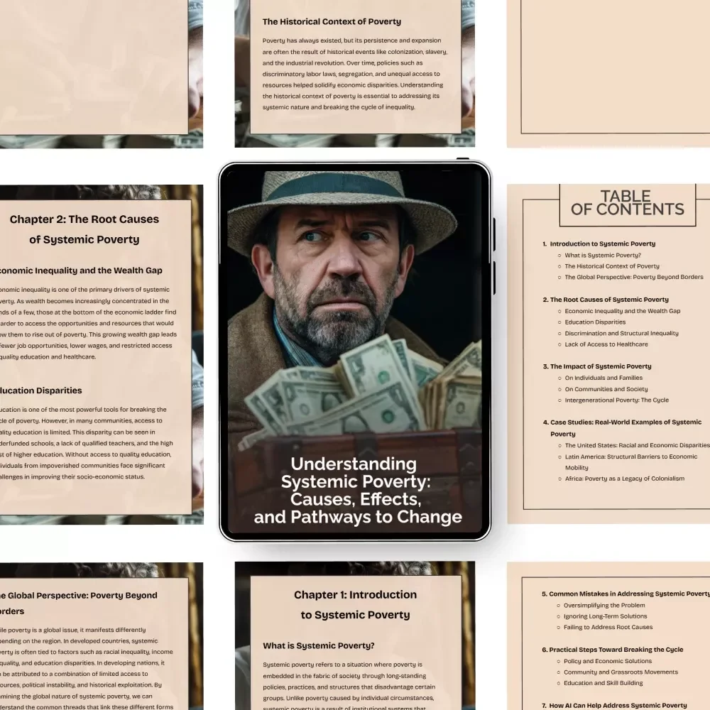 Understanding Systemic Poverty: Causes, Effects, and Pathways to Change - A Comprehensive Digital Guide to Systemic Poverty, Inequality & Social Change