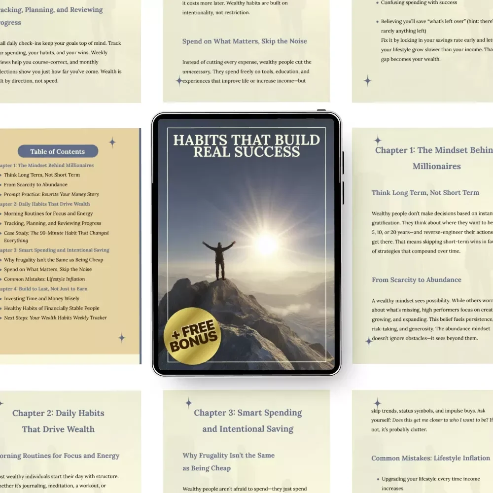Habits That Build Real Success: A Wealthy Habits Guide for Personal Growth and Financial Freedom