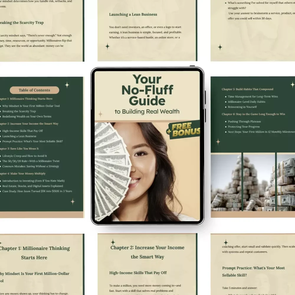 Your No-Fluff Guide to Building Real Wealth: The Simple Blueprint to Make a Million Dollars
