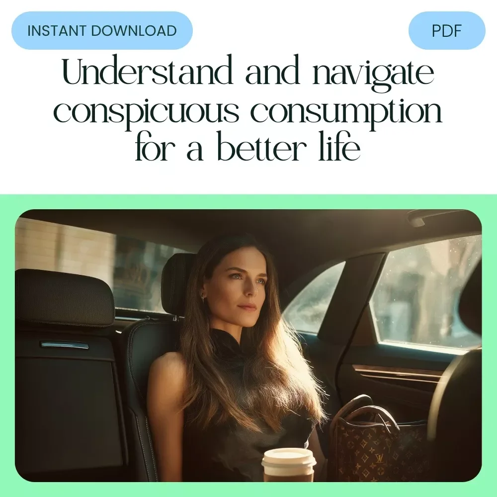 A Quick Guide to Understanding and Recognizing Conspicuous Consumption - Digital Download Checklist