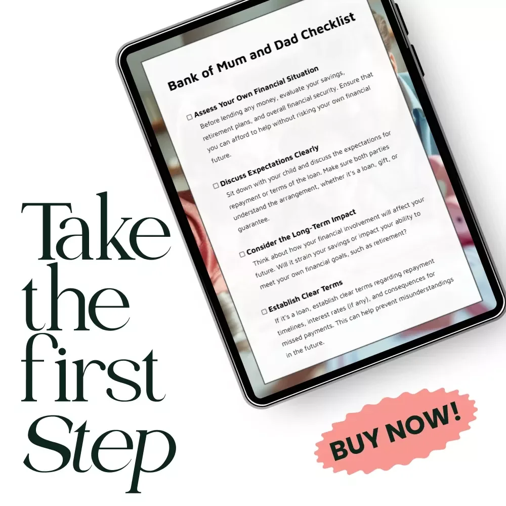 Bank of Mum and Dad Checklist - Manage Financial Help for Your Family with Confidence