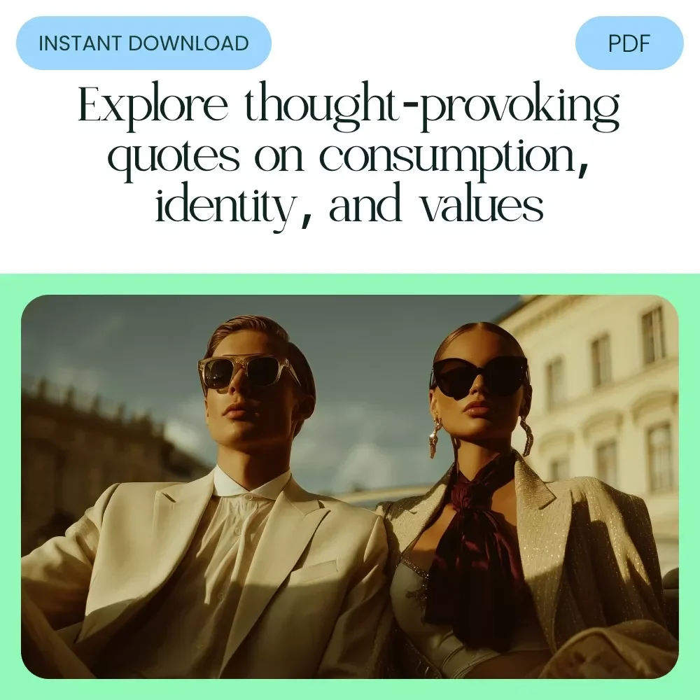 Conspicuous Consumption Quotes Checklist: Explore Insightful Thoughts on Status, Materialism & Luxury