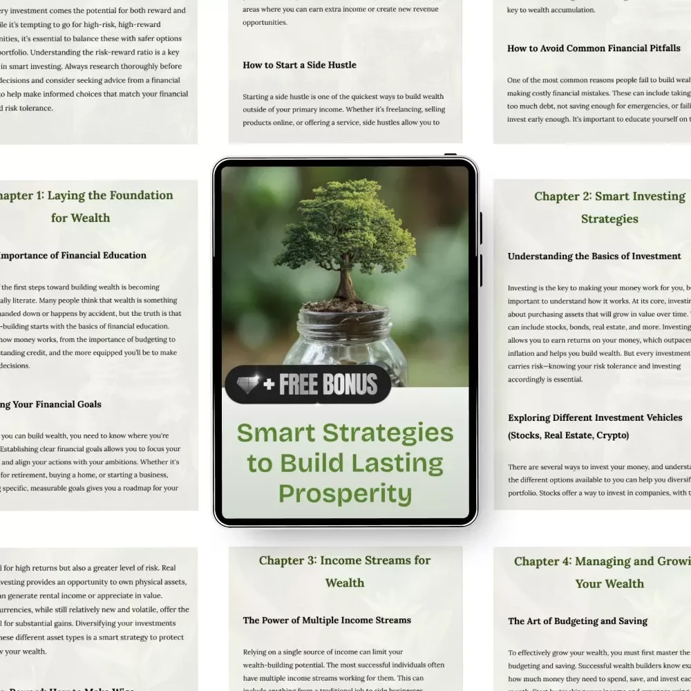 Smart Strategies to Build Lasting Prosperity – A Practical Guide on How to Get Wealthy, Master Smart Investing, Create Multiple Income Streams & Build Long-Term Financial Freedom (Digital Download eBook)