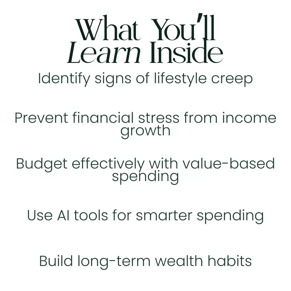 Slipping into the Spending Spiral: How to Spot Lifestyle Creep Before It Derails Your Finances - eBook Guide