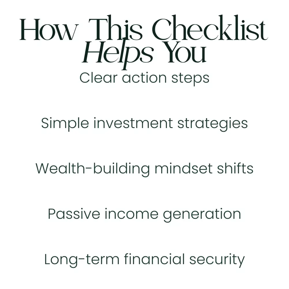 Wealth-Building Action Plan Checklist: Your Step-by-Step Guide on How to Get Wealthy