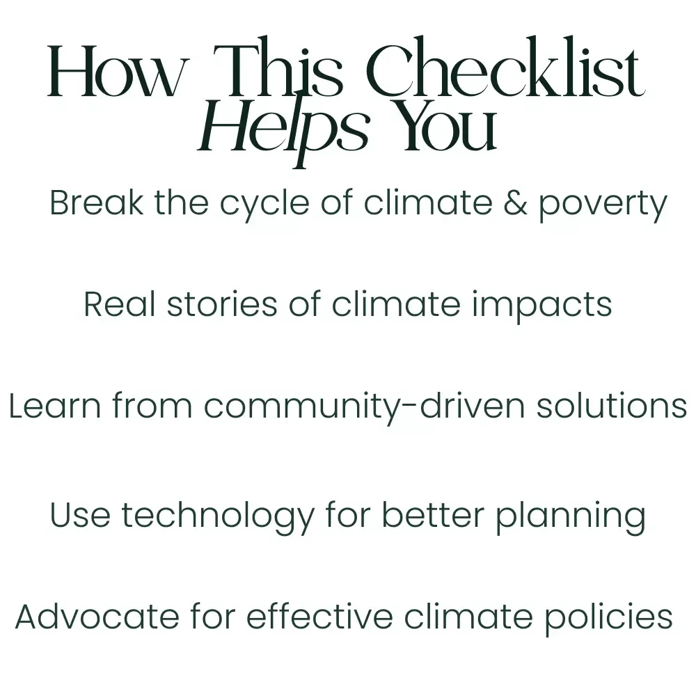 Beat the Heat: Your Climate & Poverty Action Checklist - A Guide to Combating Climate Change & Poverty