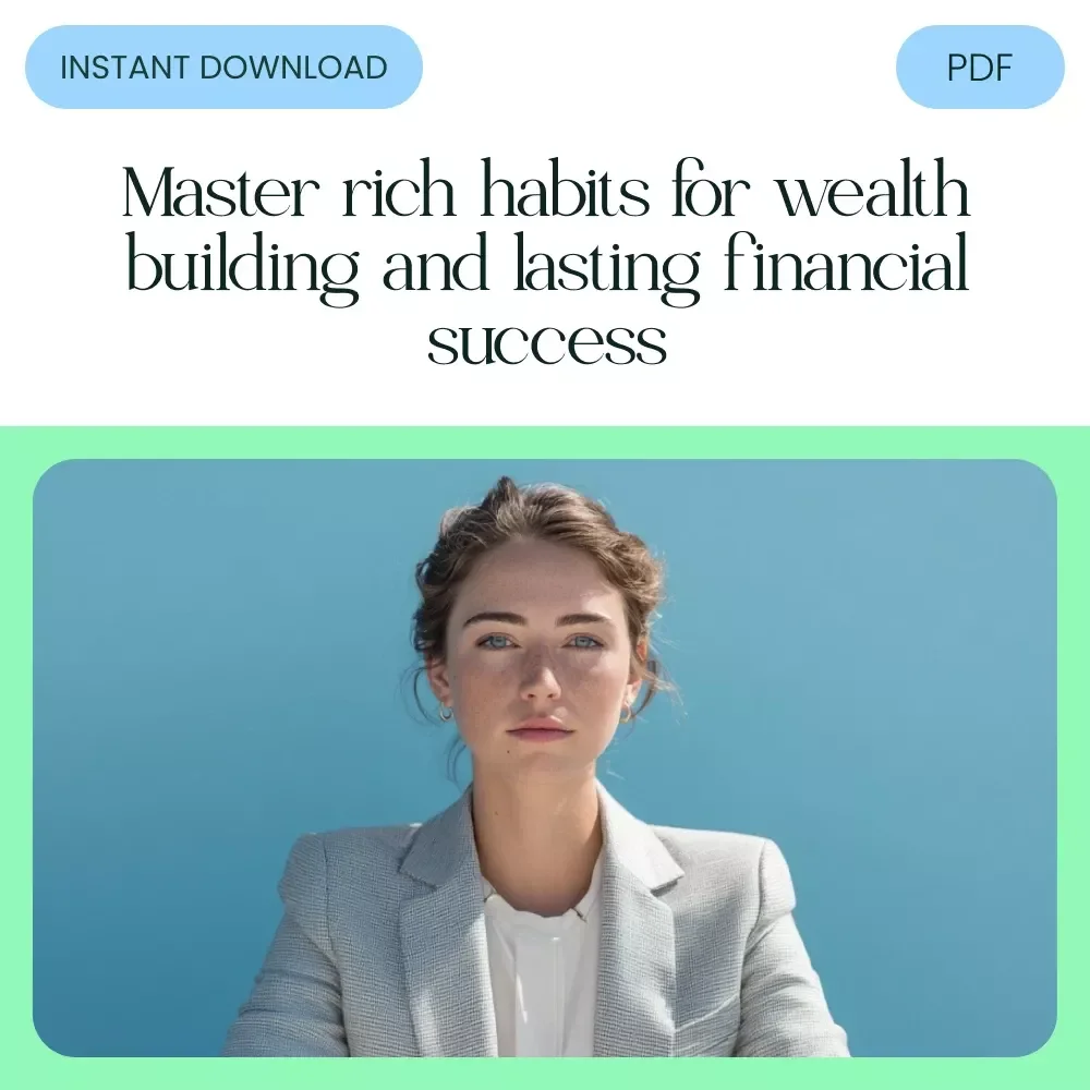 Your Path to Rich Habits: The Essential Checklist for Building Wealth and Financial Success