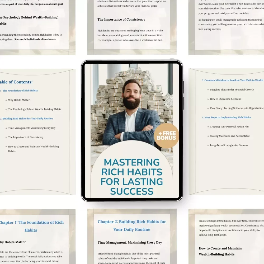Mastering Rich Habits for Lasting Success: The Ultimate Guide to Building Wealth and Achieving Financial Freedom