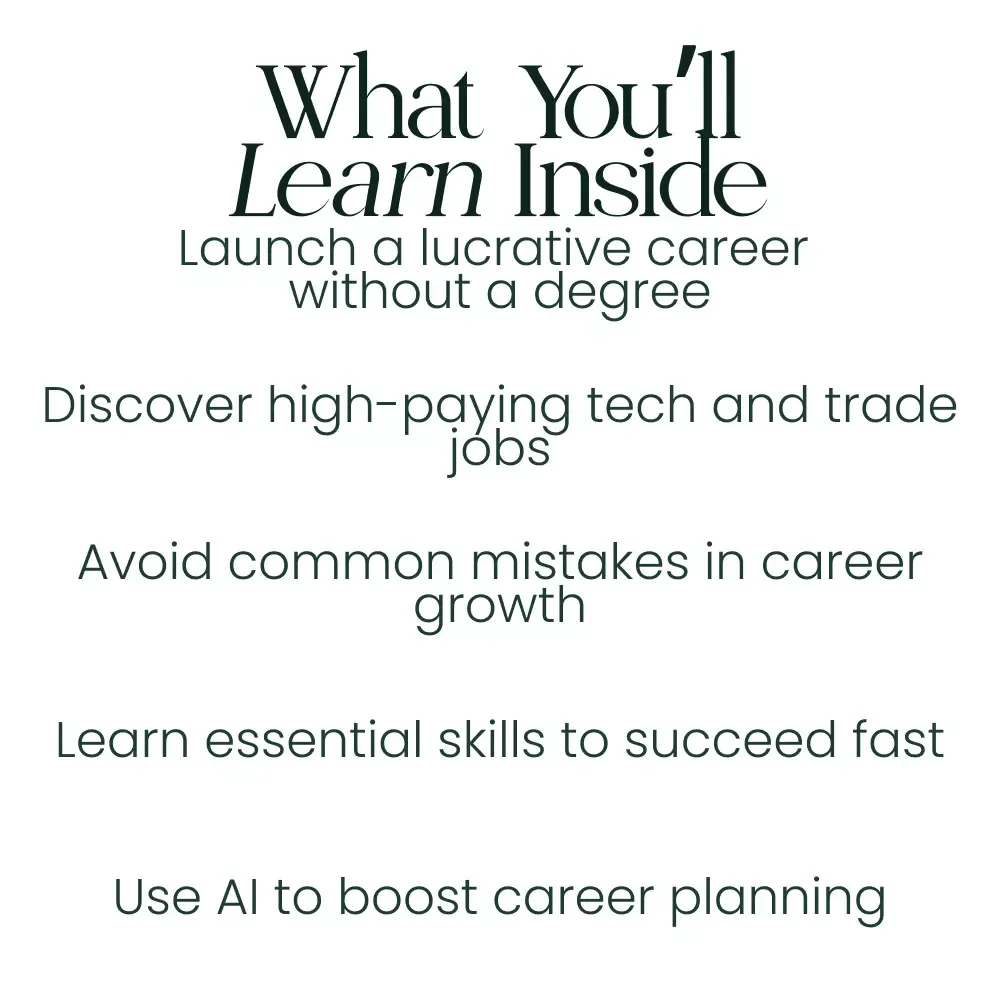 Wealth Without the Diploma: High Paying Careers Without a Degree Guide